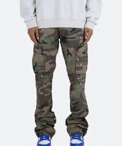 Mnml Bootcut Cargo Pants - Camo Denim