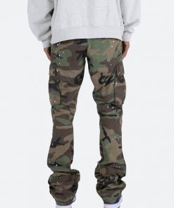 Mnml Bootcut Cargo Pants - Camo Denim