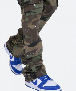 Mnml Bootcut Cargo Pants - Camo Denim