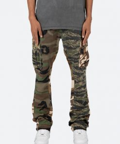 Mnml Bootcut Cargo Pants - Mixed Camo B Flare Denim 10 Mnml Bootcut Cargo Pants - Mixed Camo B Flare Denim