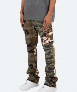 Mnml Bootcut Cargo Pants - Mixed Camo B Flare Denim 11 Mnml Bootcut Cargo Pants - Mixed Camo B Flare Denim