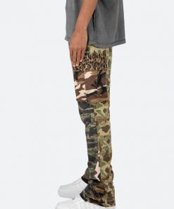 Mnml Bootcut Cargo Pants - Mixed Camo B Flare Denim 12 Mnml Bootcut Cargo Pants - Mixed Camo B Flare Denim