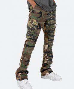 Mnml Bootcut Cargo Pants - Mixed Camo B Flare Denim 14 Mnml Bootcut Cargo Pants - Mixed Camo B Flare Denim