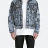 Mnml Boro Paisley Trucker Jacket - Blue/Black Outerwear