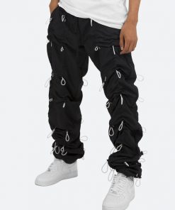 Mnml Bungee Cord Pants - Black/White Bottoms