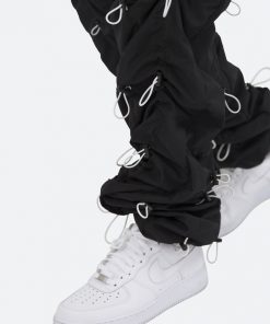 Mnml Bungee Cord Pants - Black/White Bottoms