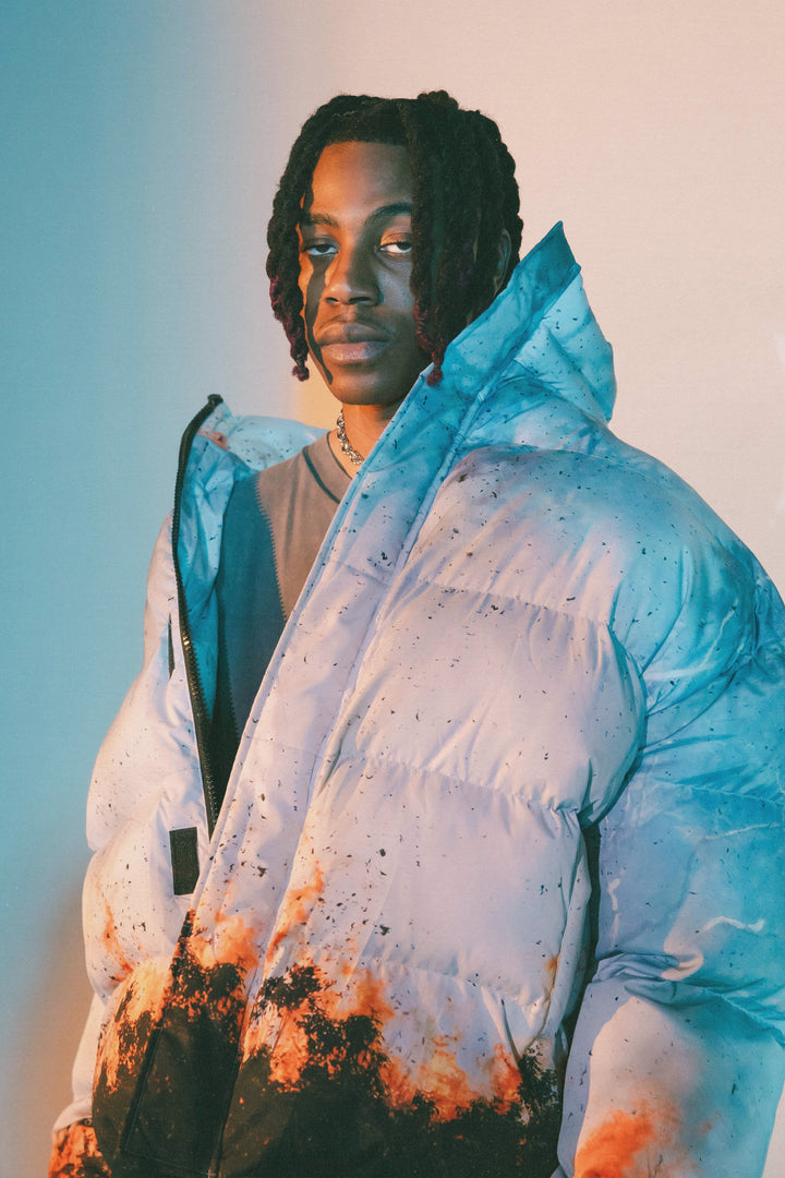 Mnml Burning Puffer Jacket - Multi 2 Mnml Burning Puffer Jacket - Multi