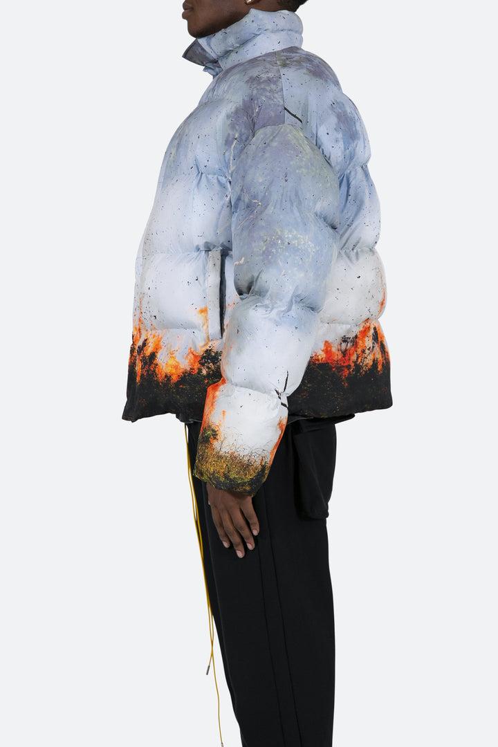 Mnml Burning Puffer Jacket - Multi 5 Mnml Burning Puffer Jacket - Multi