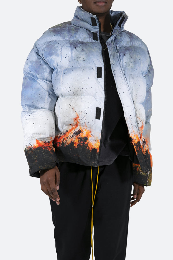 Mnml Burning Puffer Jacket - Multi 7 Mnml Burning Puffer Jacket - Multi