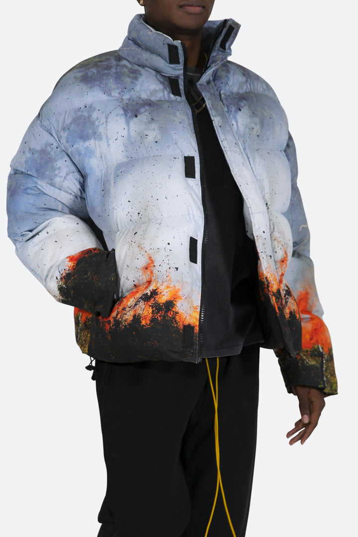Mnml Burning Puffer Jacket - Multi 8 Mnml Burning Puffer Jacket - Multi