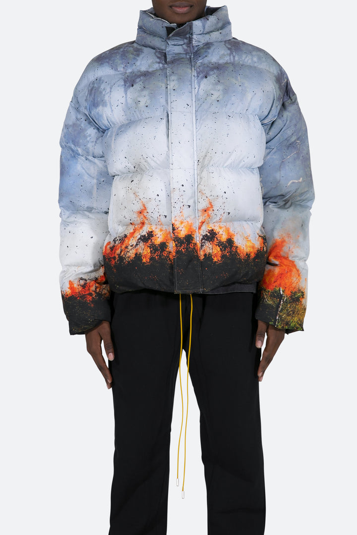 Mnml Burning Puffer Jacket - Multi 1 Mnml Burning Puffer Jacket - Multi