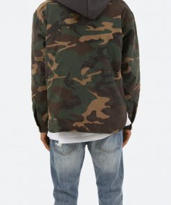 Mnml Camo Hooded Zip Up - Woodland Camo
