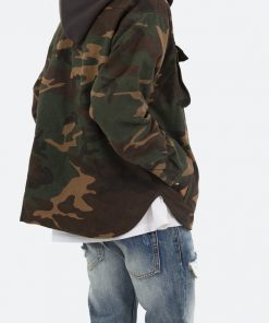 Mnml Camo Hooded Zip Up - Woodland Camo