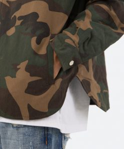 Mnml Camo Hooded Zip Up - Woodland Camo