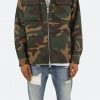 Mnml Camo Hooded Zip Up - Woodland Camo