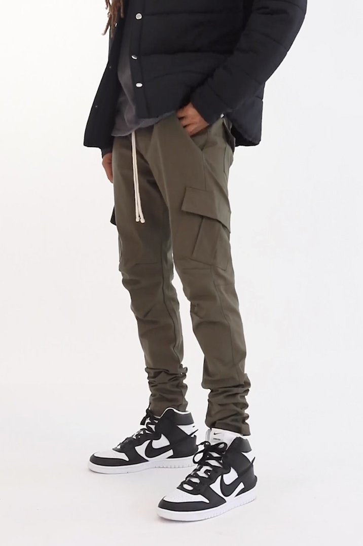 Mnml Cargo Drawcord II Pants - Olive 3 Mnml Cargo Drawcord II Pants - Olive