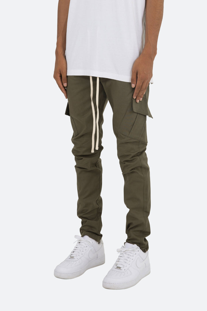 Mnml Cargo Drawcord II Pants - Olive 4 Mnml Cargo Drawcord II Pants - Olive