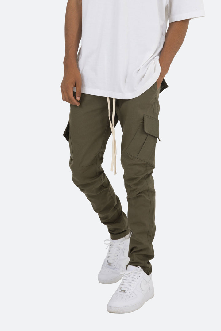 Mnml Cargo Drawcord II Pants - Olive 7 Mnml Cargo Drawcord II Pants - Olive