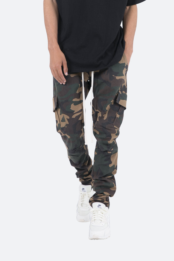 Mnml Cargo Drawcord II Pants - Woodland Camo 2 Mnml Cargo Drawcord II Pants - Woodland Camo