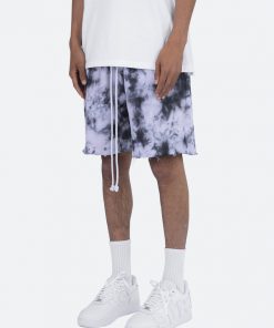 Mnml Cloud Wash Sweatshorts - Black/White Bottoms 9 Mnml Cloud Wash Sweatshorts - Black/White Bottoms