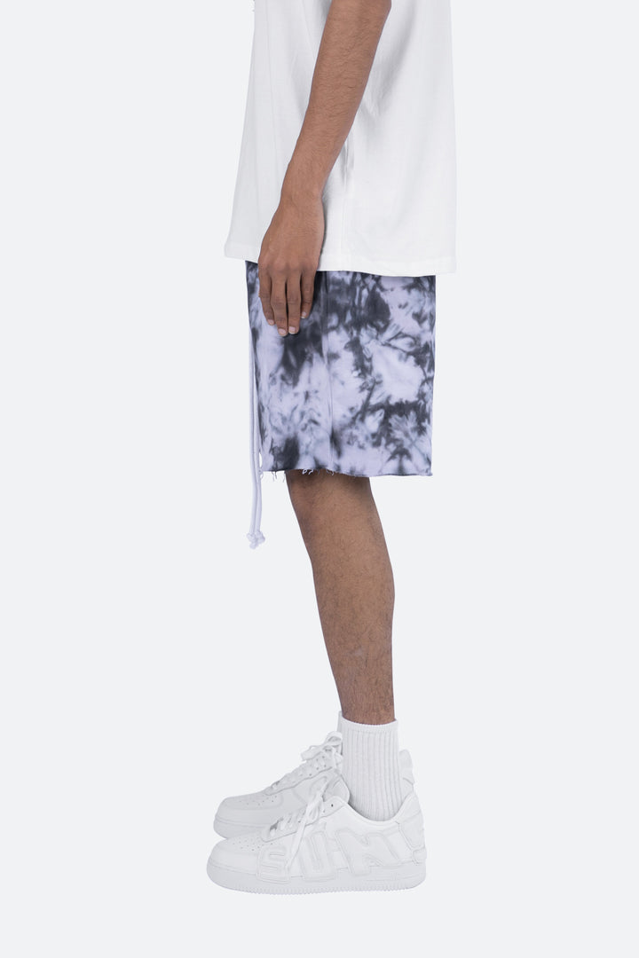 Mnml Cloud Wash Sweatshorts - Black/White Bottoms 4 Mnml Cloud Wash Sweatshorts - Black/White Bottoms