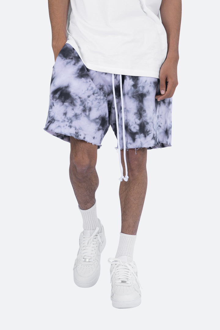 Mnml Cloud Wash Sweatshorts - Black/White Bottoms 6 Mnml Cloud Wash Sweatshorts - Black/White Bottoms