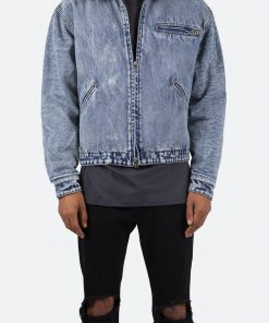 Mnml Collared Work Jacket - Blue