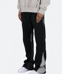 Mnml Contrast Bootcut Sweatpants - Black Bottoms