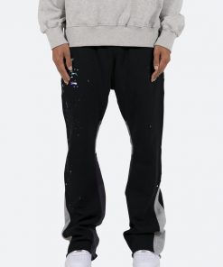 Mnml Contrast Bootcut Sweatpants - Black Bottoms