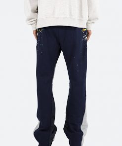 Mnml Contrast Bootcut Sweatpants - Navy Bottoms 12 Mnml Contrast Bootcut Sweatpants - Navy Bottoms