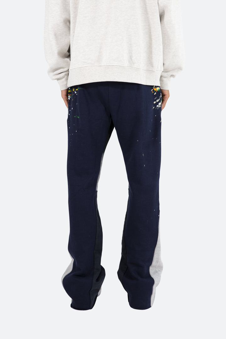 Mnml Contrast Bootcut Sweatpants - Navy Bottoms 6 Mnml Contrast Bootcut Sweatpants - Navy Bottoms