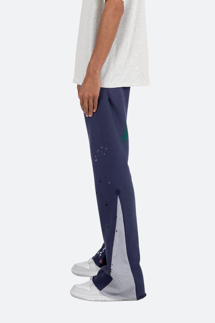 Mnml Contrast Bootcut Sweatpants - Vintage Navy Bottoms 5 Mnml Contrast Bootcut Sweatpants - Vintage Navy Bottoms