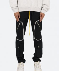 Mnml Contrast Taped Cargo Pants - Black