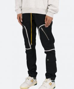 Mnml Contrast Taped Cargo Pants - Black