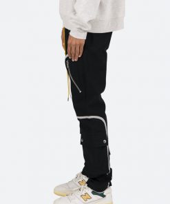 Mnml Contrast Taped Cargo Pants - Black