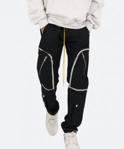 Mnml Contrast Taped Cargo Pants - Black