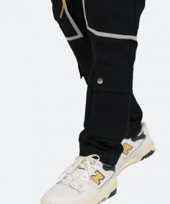 Mnml Contrast Taped Cargo Pants - Black
