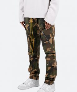 Mnml Contrast Taped Cargo Pants - Camo Bottoms 11 Mnml Contrast Taped Cargo Pants - Camo Bottoms