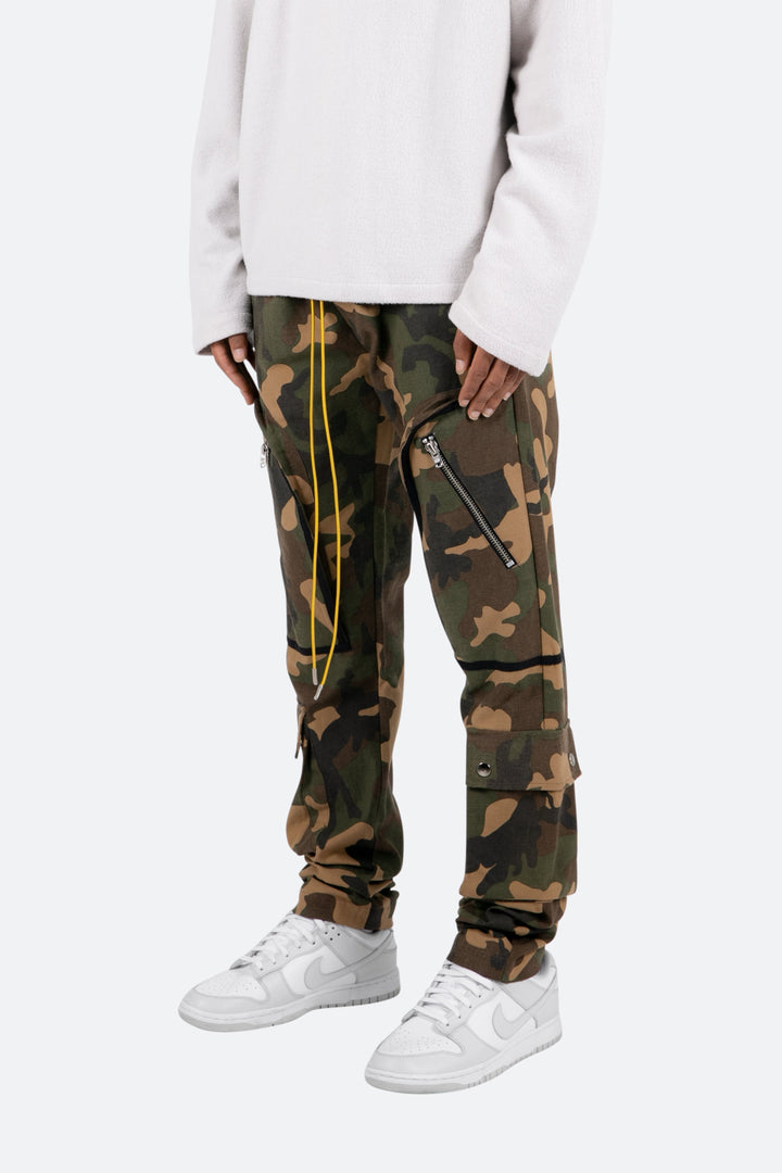 Mnml Contrast Taped Cargo Pants - Camo Bottoms 3 Mnml Contrast Taped Cargo Pants - Camo Bottoms