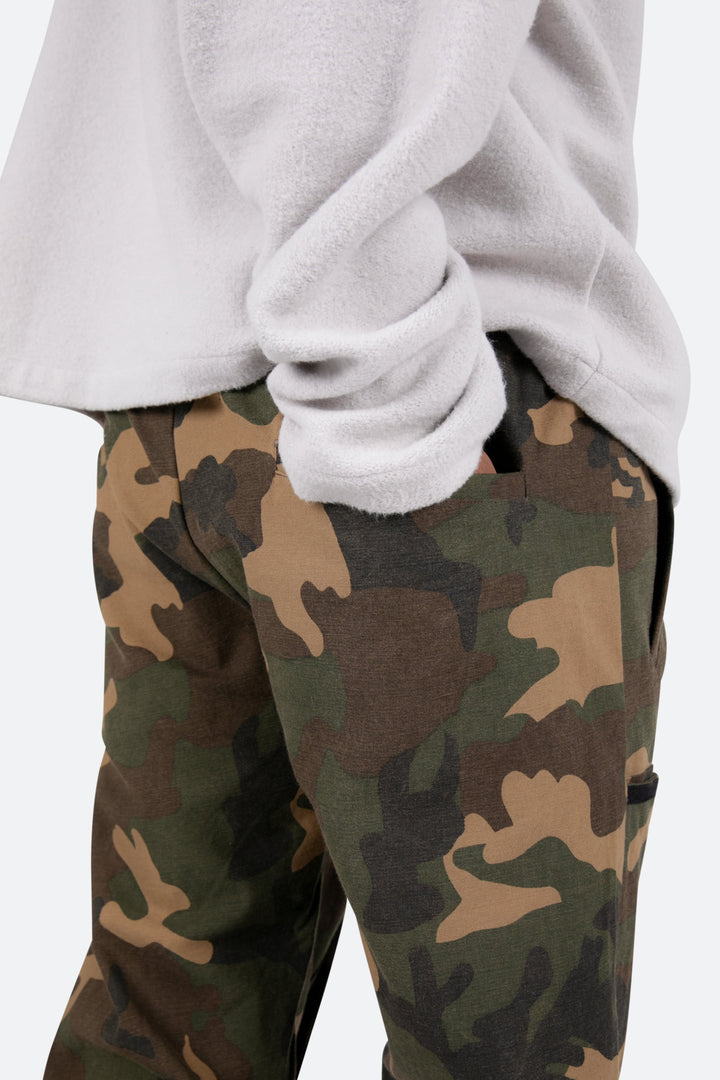 Mnml Contrast Taped Cargo Pants - Camo Bottoms 8 Mnml Contrast Taped Cargo Pants - Camo Bottoms