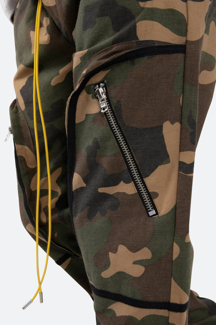 Mnml Contrast Taped Cargo Pants - Camo Bottoms 9 Mnml Contrast Taped Cargo Pants - Camo Bottoms