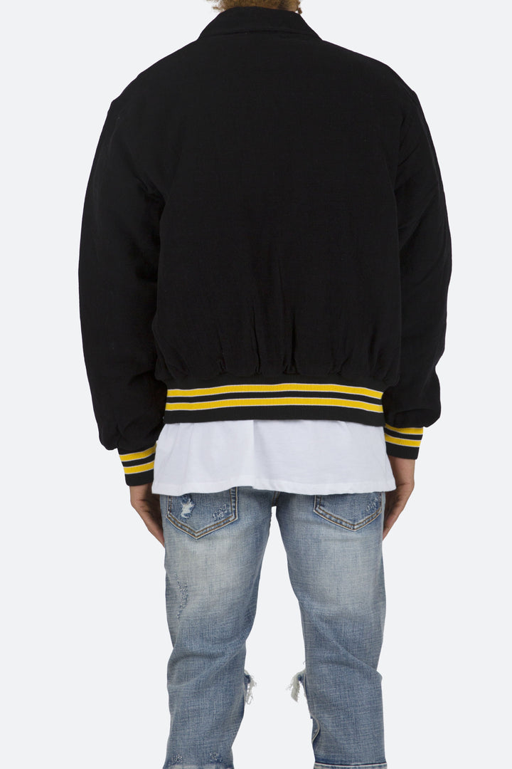 Mnml Outerwear Corduroy Collar Jacket - Black/Yellow 5 Mnml Outerwear Corduroy Collar Jacket - Black/Yellow