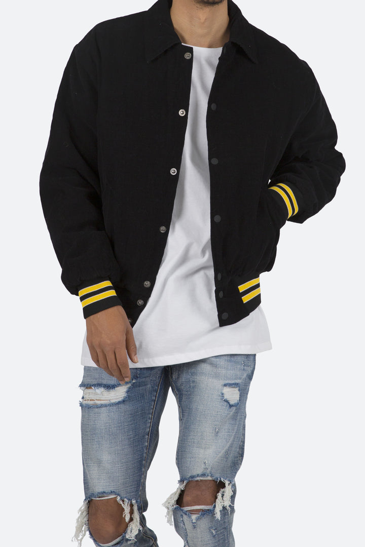 Mnml Outerwear Corduroy Collar Jacket - Black/Yellow 6 Mnml Outerwear Corduroy Collar Jacket - Black/Yellow