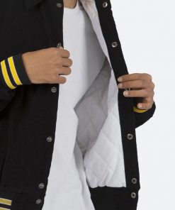 Mnml Outerwear Corduroy Collar Jacket - Black/Yellow 14 Mnml Outerwear Corduroy Collar Jacket - Black/Yellow