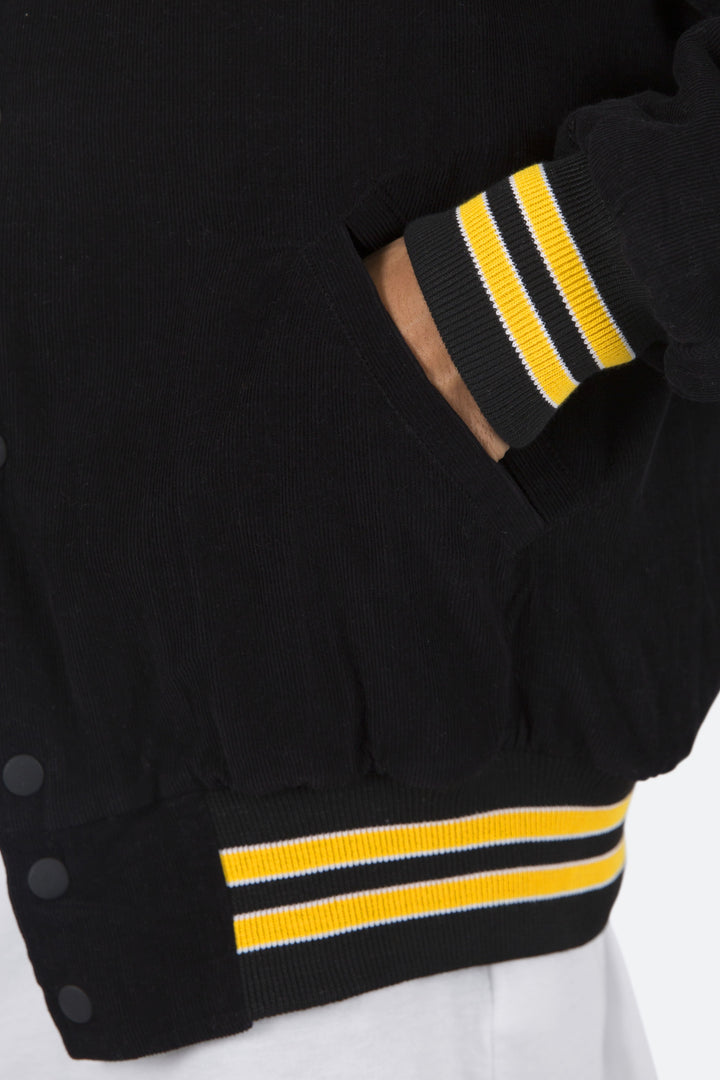 Mnml Outerwear Corduroy Collar Jacket - Black/Yellow 8 Mnml Outerwear Corduroy Collar Jacket - Black/Yellow