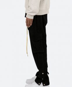 Mnml Bottoms Corduroy Snap II Cargo Pants - Black