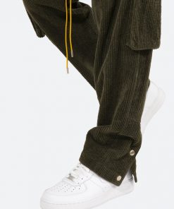 Mnml Corduroy Snap II Cargo Pants - Olive