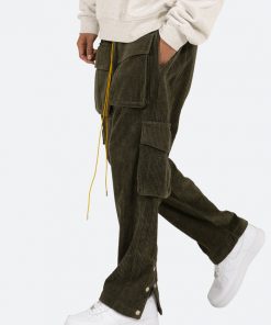 Mnml Corduroy Snap II Cargo Pants - Olive