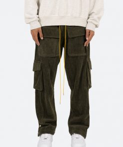 Mnml Corduroy Snap II Cargo Pants - Olive