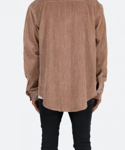 Mnml Corduroy Zip Up Shirt - Brown 13 Mnml Corduroy Zip Up Shirt - Brown